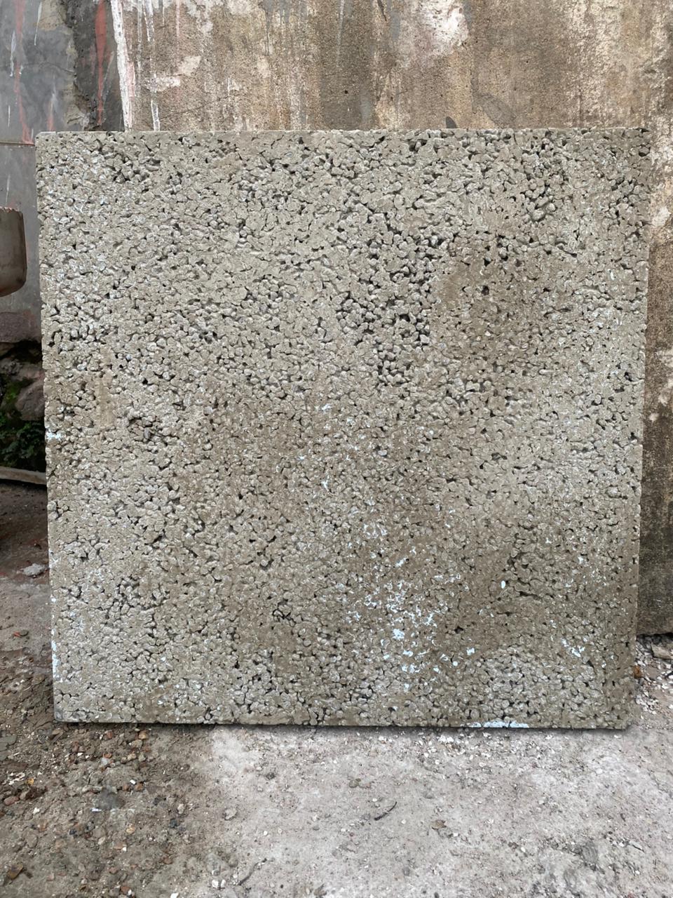 Concreto arquitetônico com agregado exposto